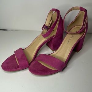 Fuchsia Jody Block Sandal Heel